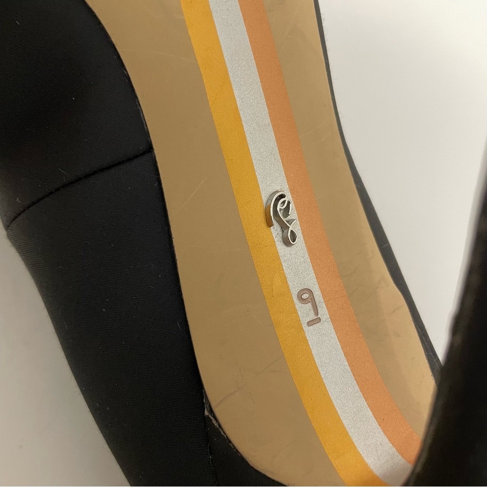 Sam Edelman Deela Pointed Toe Heel Black with Silver Accents Size 9 - Picture 15 of 15